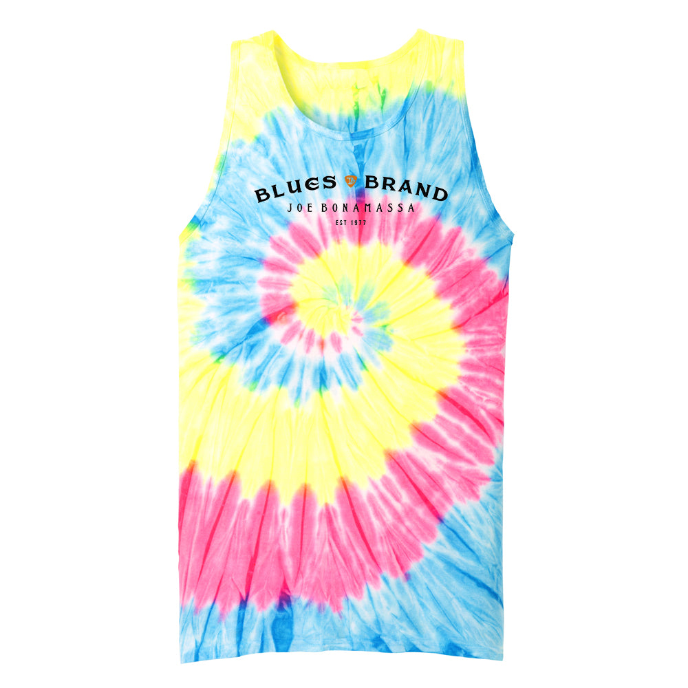 Joe Bonamassa Blues Brand Tie Dye singlet neon bomull