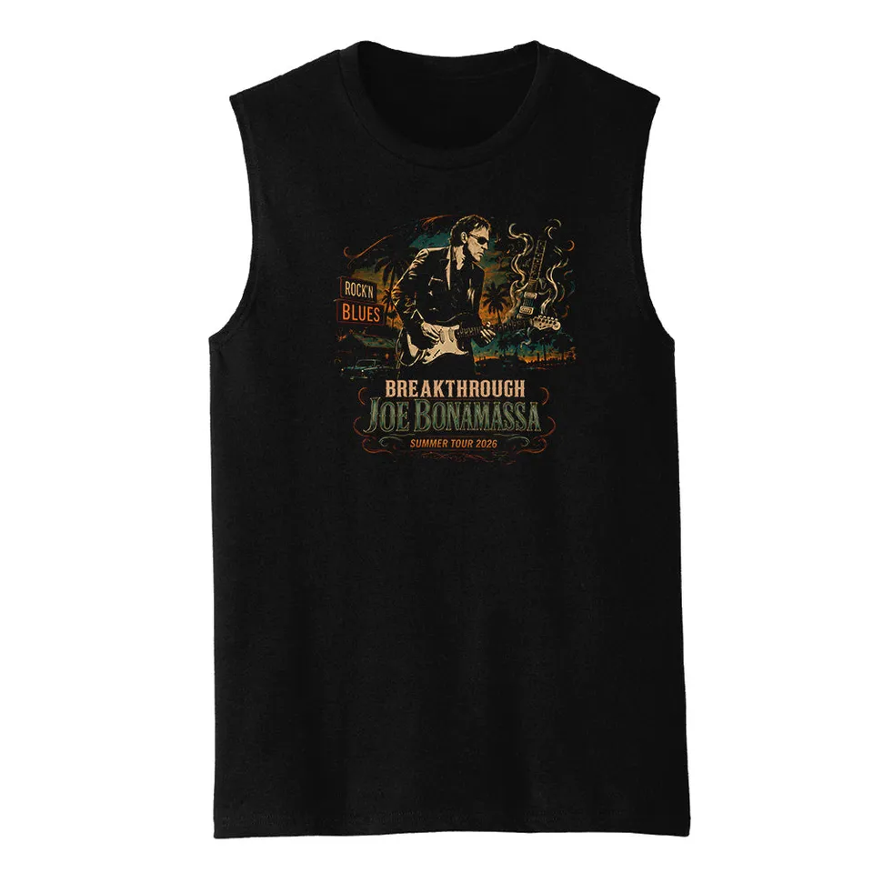 Joe Bonamassa 2026 Summer Tour Muscle Tank singlet svart bomull