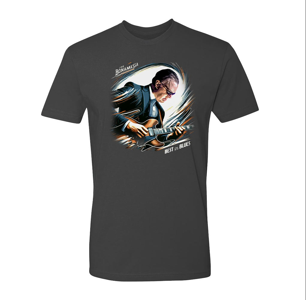 Joe Bonamassa Best in Blues t-skjorte svart brysttrykk