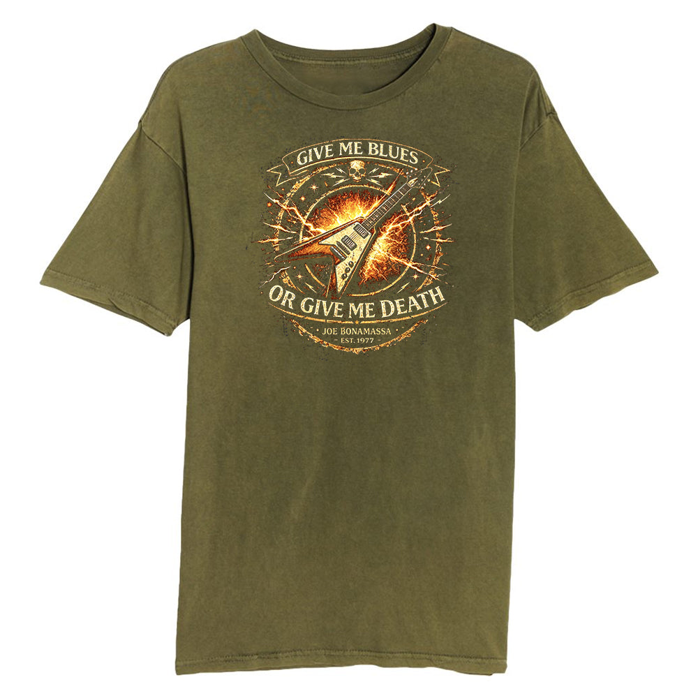 Joe Bonamassa Give Me Blues vintage t-skjorte svart