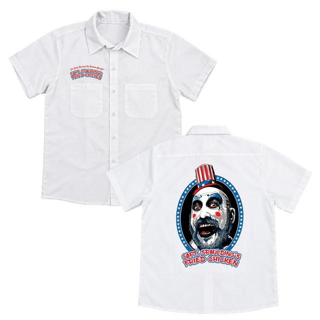 Rob Zombie Captain Spaulding Fried Chicken arbeidsskjorte