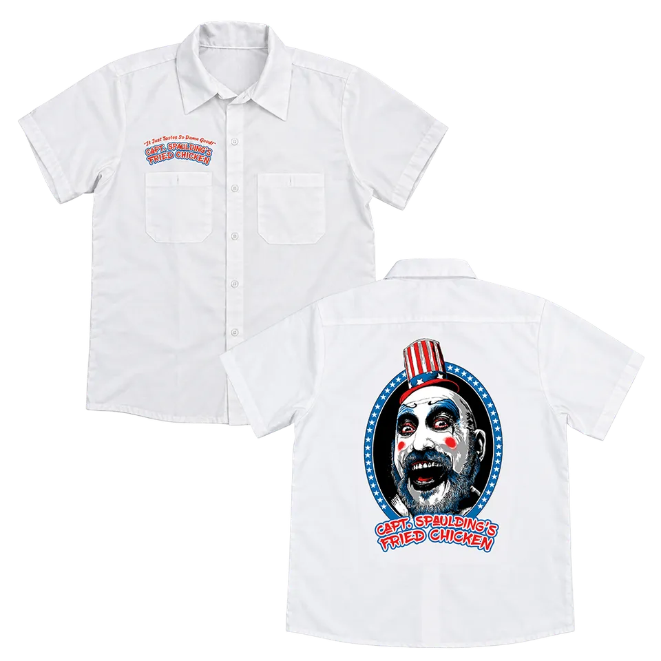 Rob Zombie Captain Spaulding Fried Chicken arbeidsskjorte