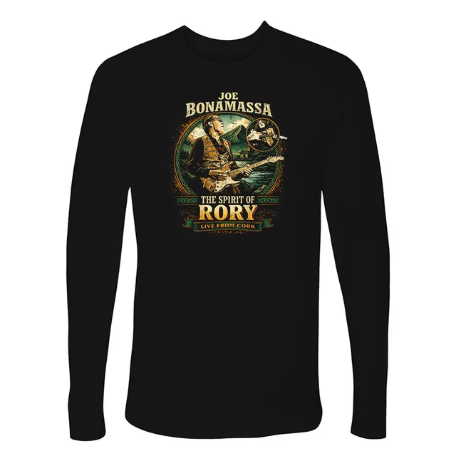 Joe Bonamassa The Spirit Of Rory Live From Cork langermet t-skjorte svart