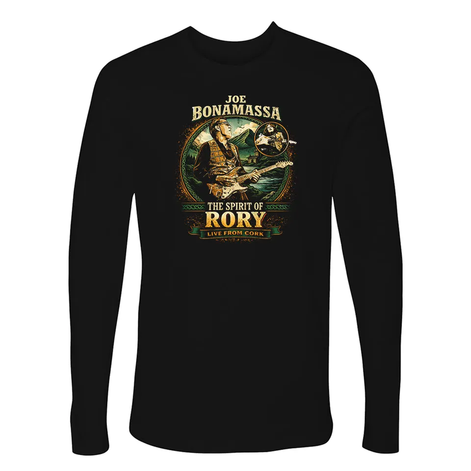 Joe Bonamassa The Spirit Of Rory Live From Cork langermet t-skjorte svart