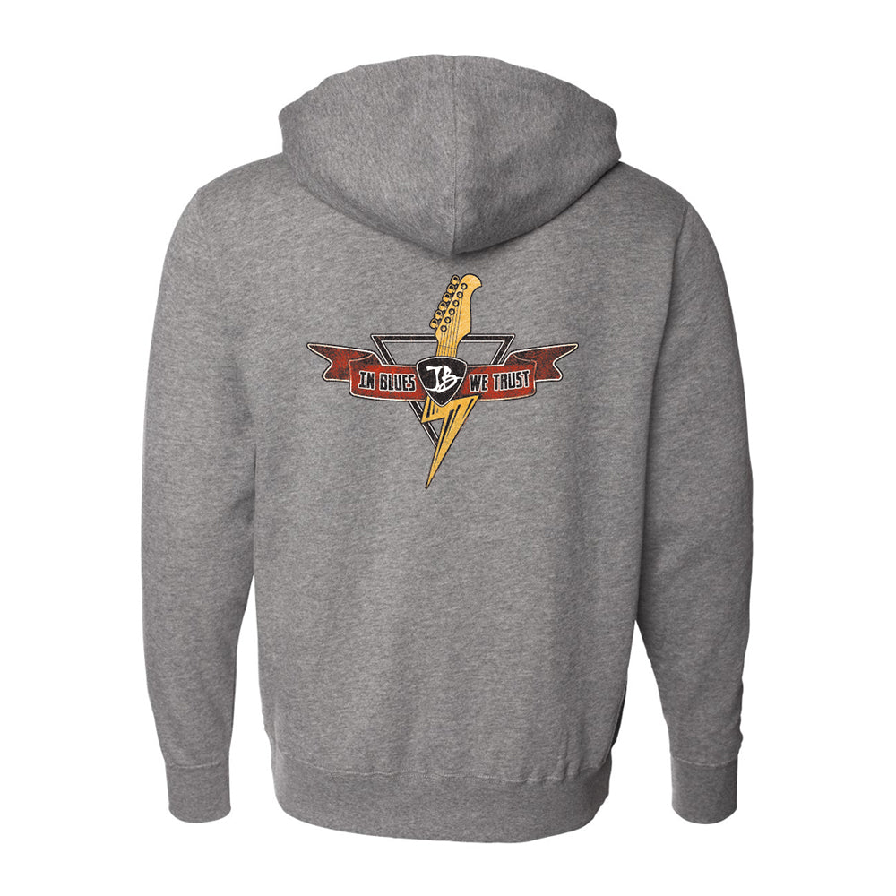 Joe Bonamassa Blues Thunderbolt hettejakke glidelås unisex