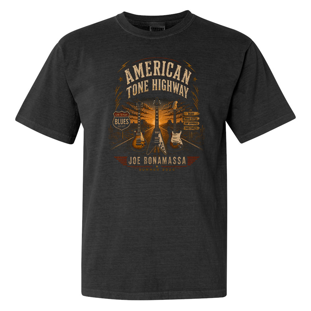 Joe Bonamassa American Tone t-skjorte svart bomull