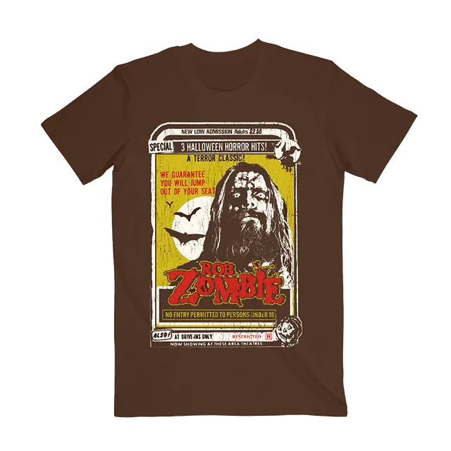 Rob Zombie Drive In Ad t-skjorte unisex bomull