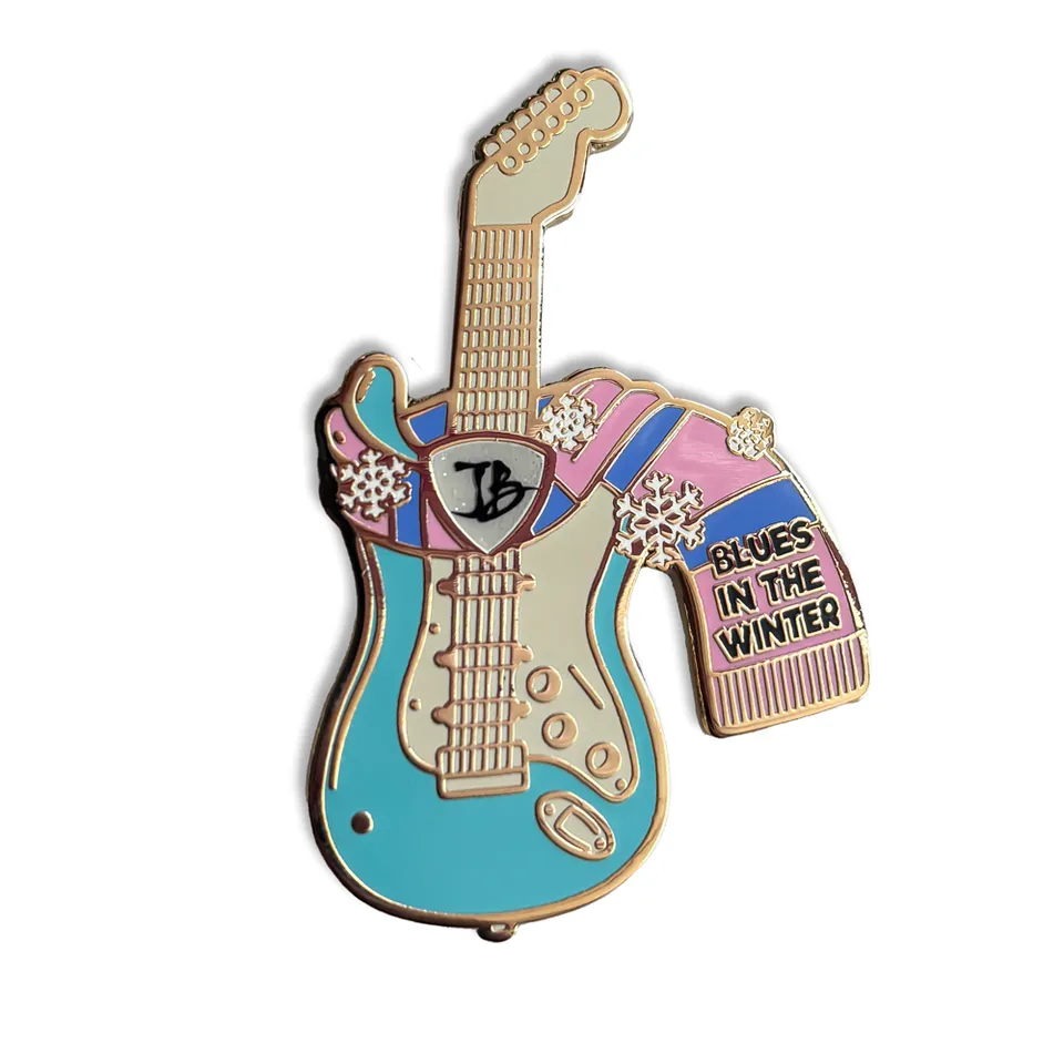 Joe Bonamassa Winter Blues pin emalje samleobjekt sølv