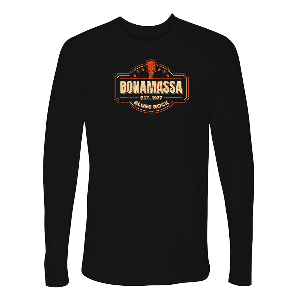Joe Bonamassa Blues Rock Seal langermet herre svart bomull