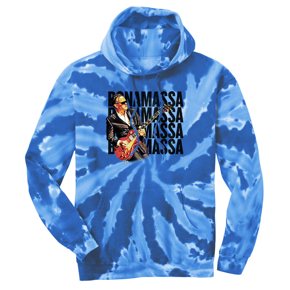 Joe Bonamassa Quadamassa 2.0 hettegenser tie-dye Royal