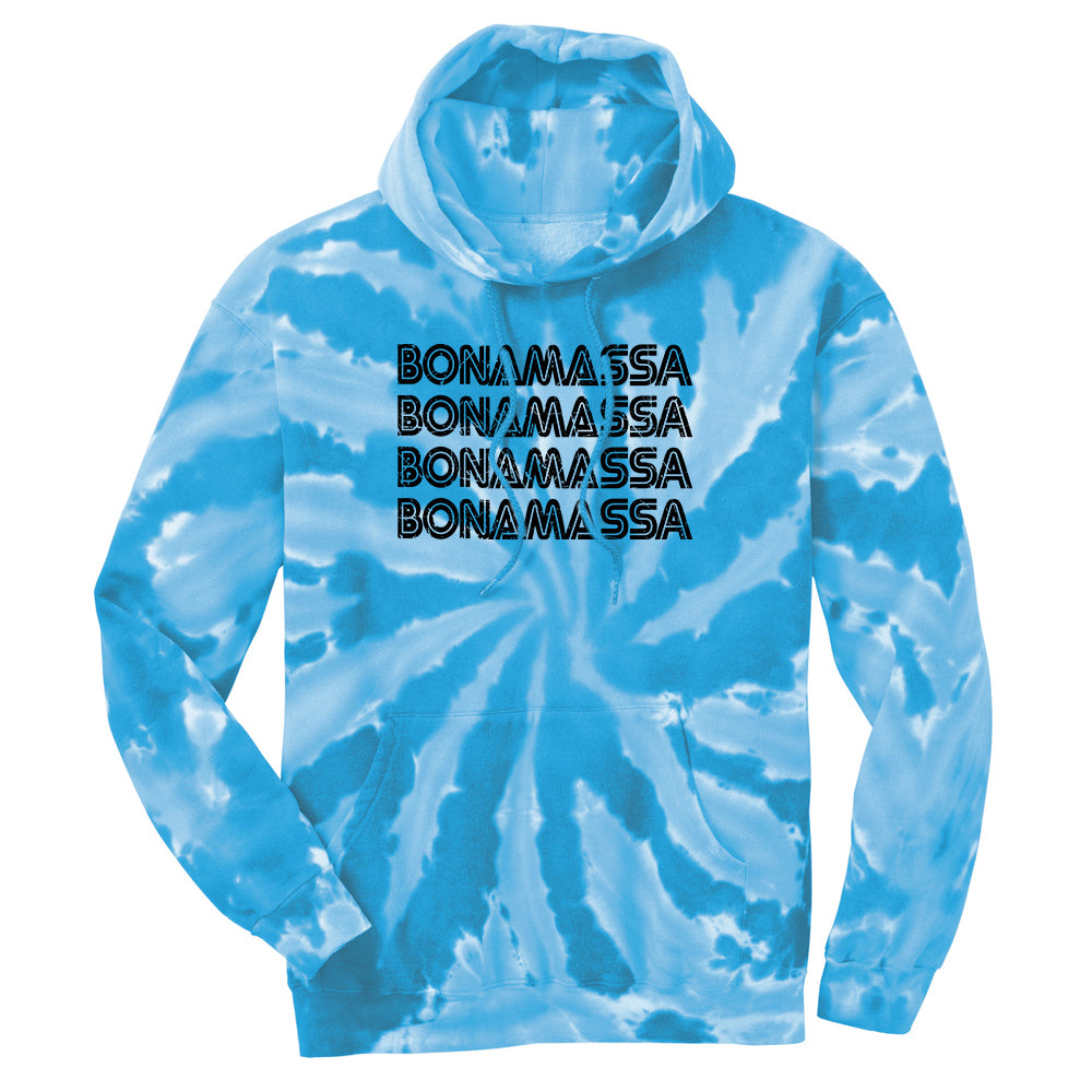 Joe Bonamassa Quadamassa hettegenser tie-dye turkis