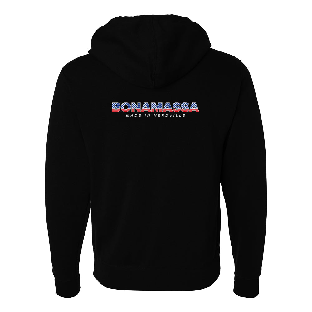 Joe Bonamassa Made In Nerdville hettejakke svart