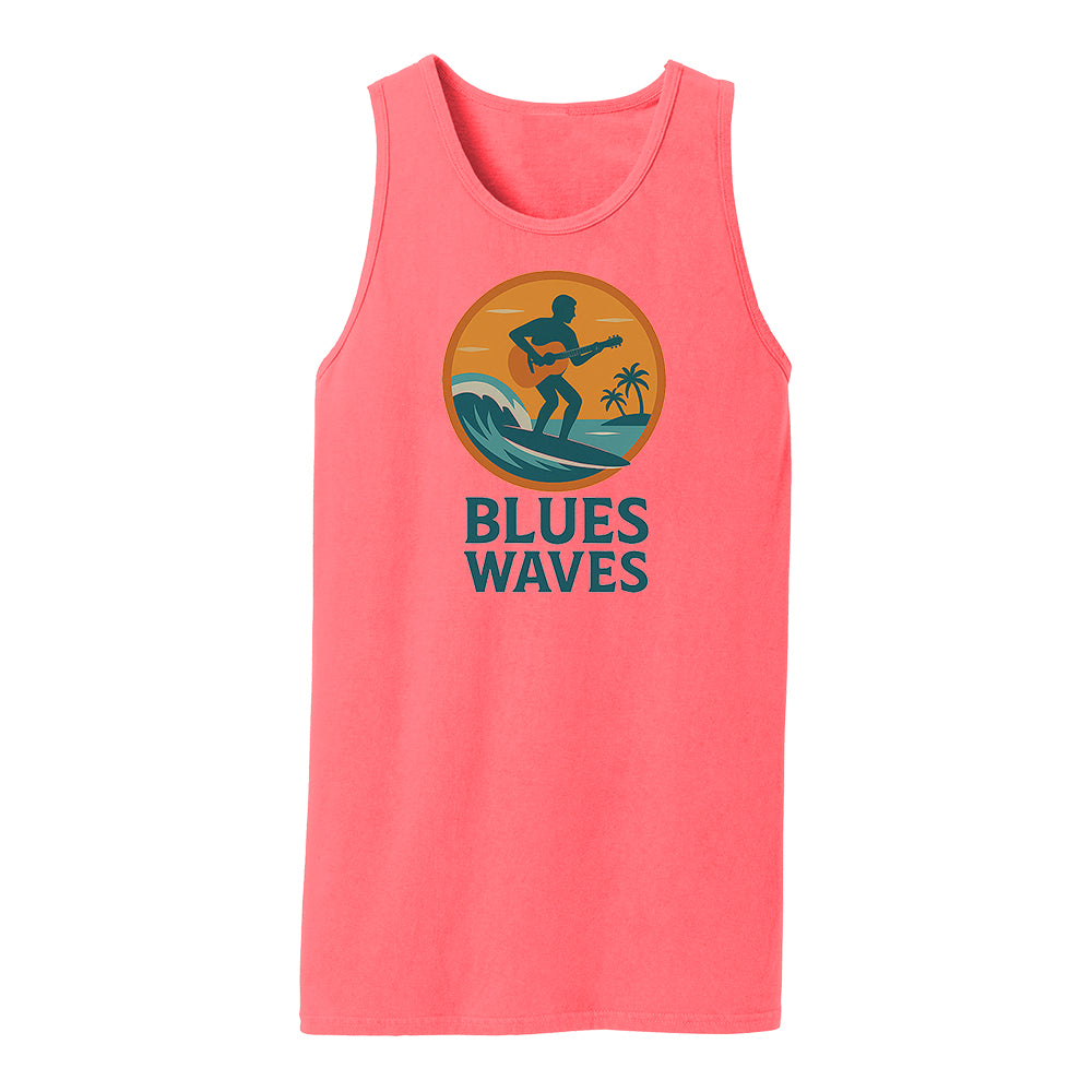 Joe Bonamassa Blues Waves Beach Wash singlet Merlot