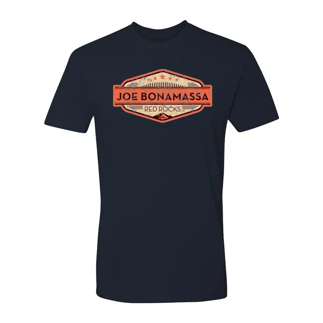 Joe Bonamassa 2023 Red Rocks t-skjorte unisex marine