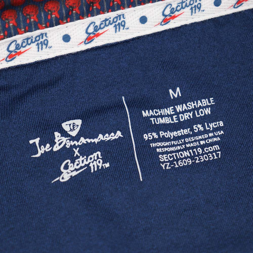 Joe Bonamassa Dry Fit polo herre SEC.119 svart stretch