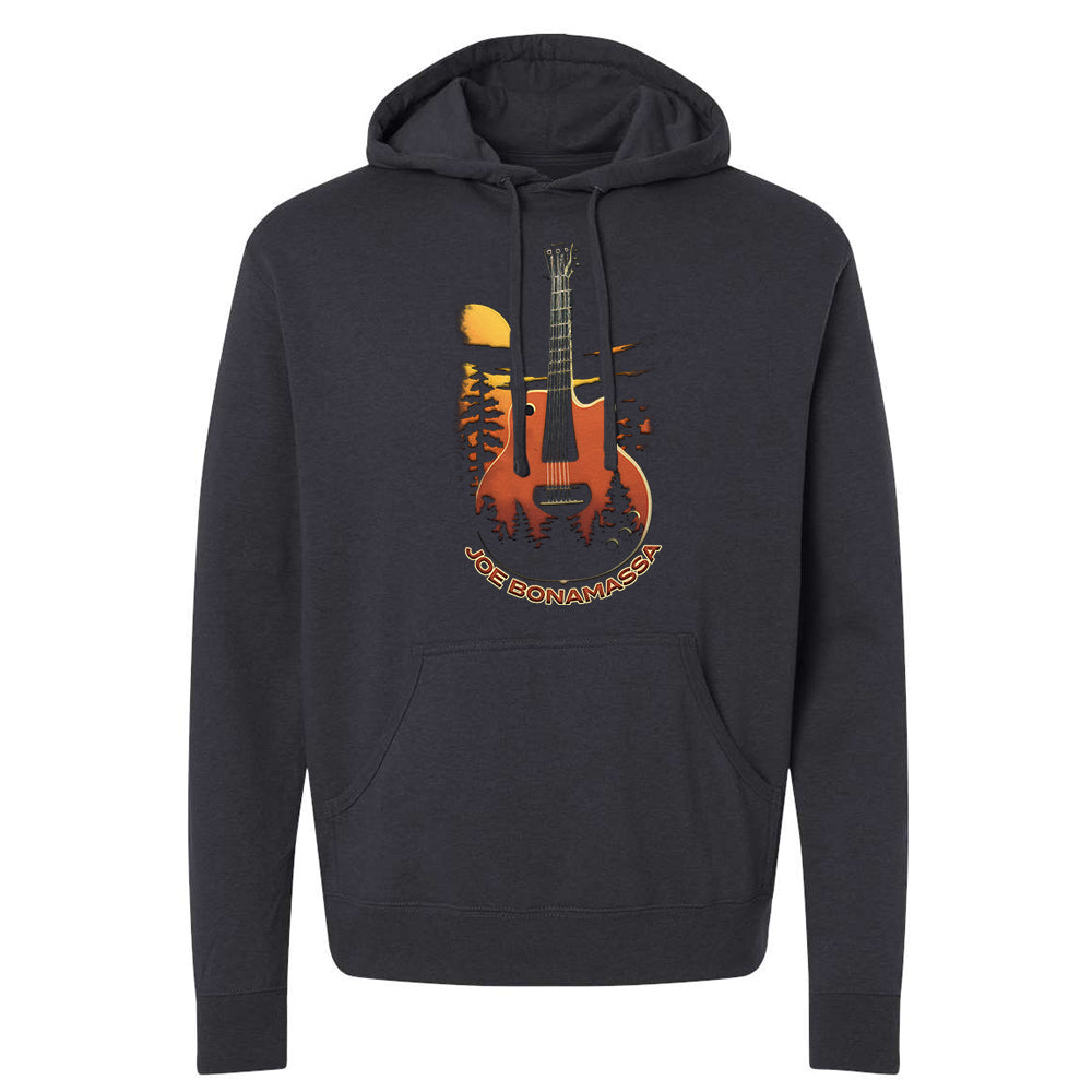 Joe Bonamassa Moonlit Blues hoodie svart unisex bomullsfleece
