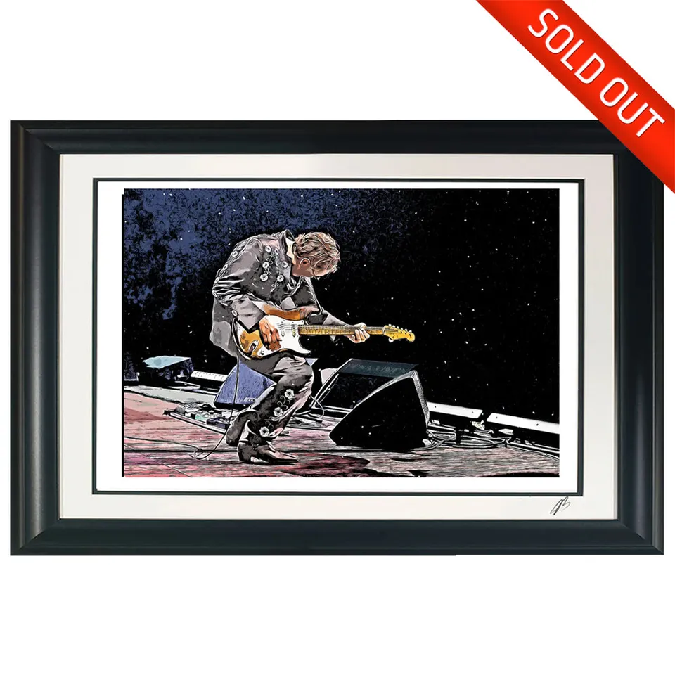 Joe Bonamassa #43 Bona-Vision litografi innrammet signert 100 ex