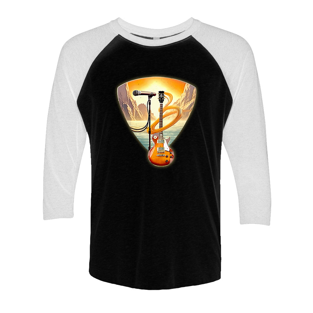 Joe Bonamassa Blues Odyssey t-skjorte 3/4 erme hvit/svart