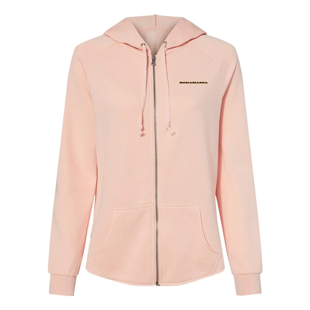 Joe Bonamassa Camp & Jam Wave Wash Zip-Up Hoodie dame svart