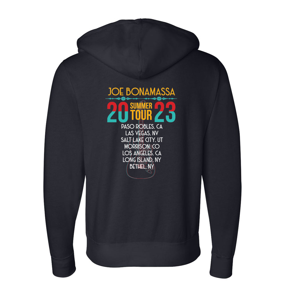Joe Bonamassa 2023 U.S. Summer Tour Zip-hoodie fleece