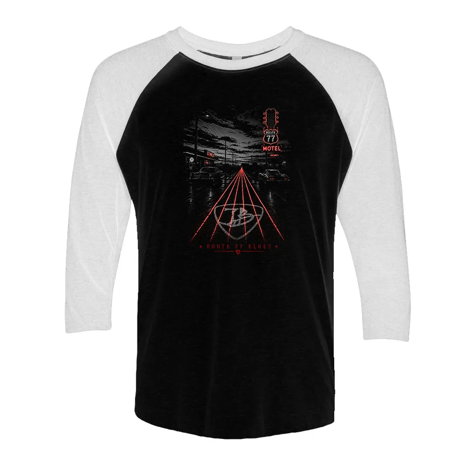 Joe Bonamassa Route 77 Blues raglan 3/4 ermer triblend