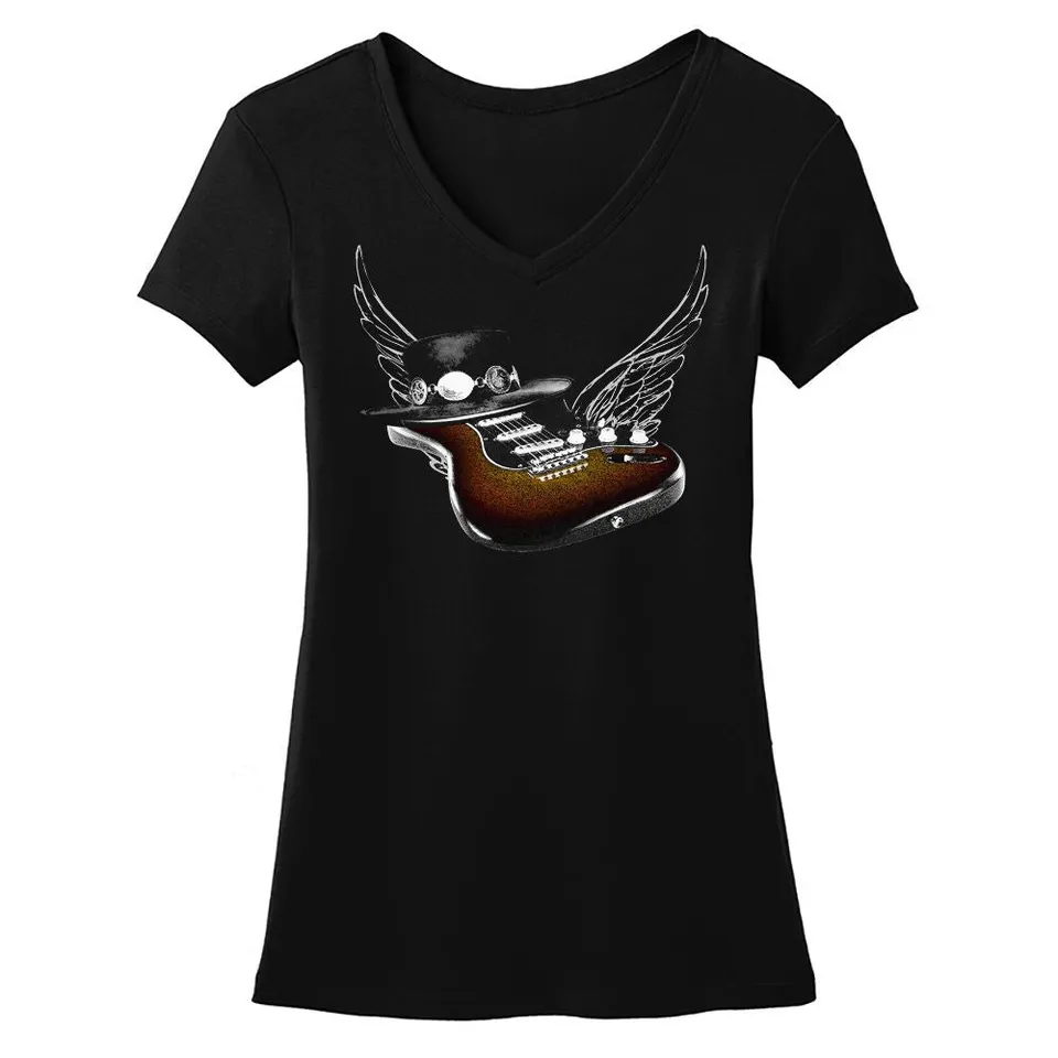 Joe Bonamassa Guitar Heaven v-hals t-skjorte dame svart