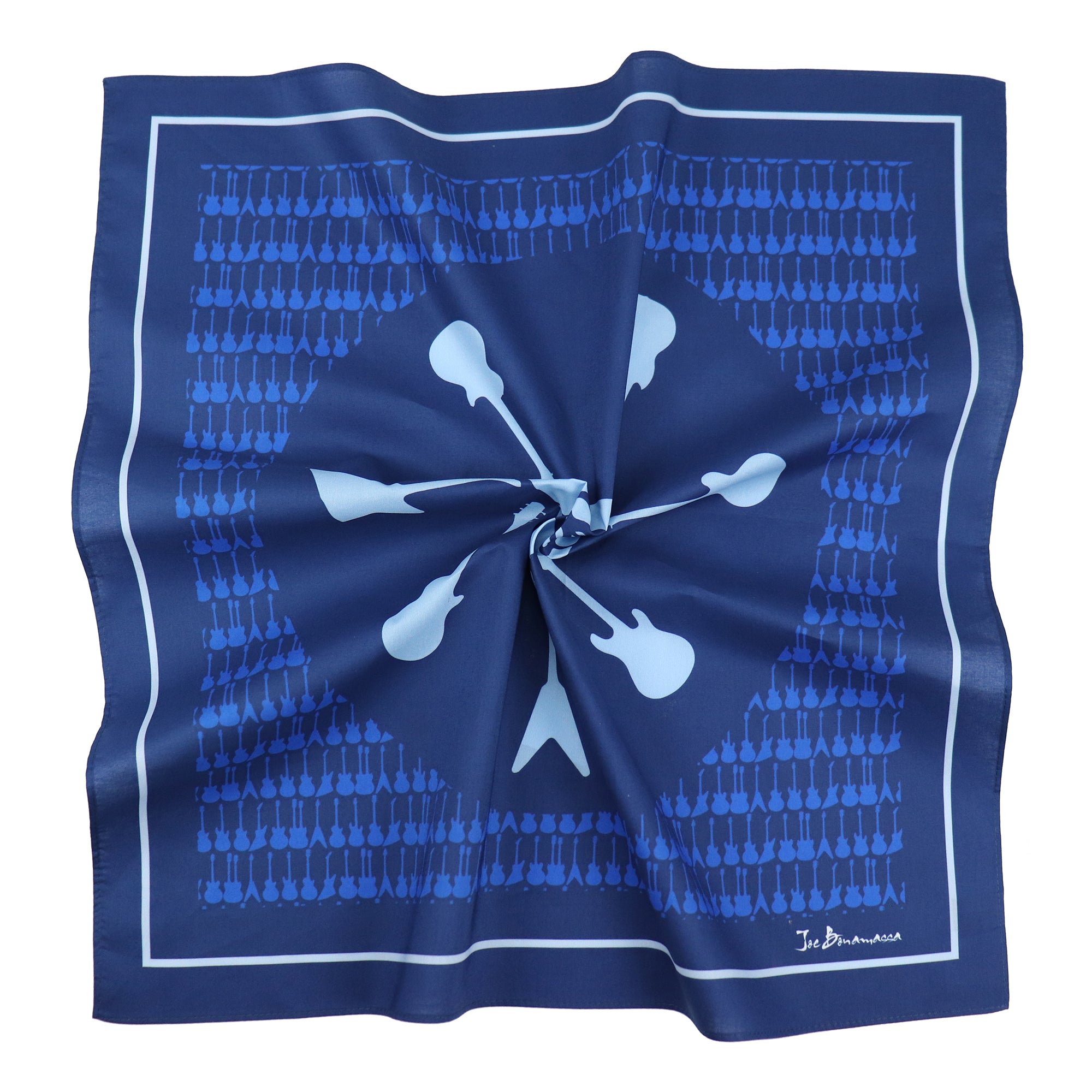 Joe Bonamassa Guitars bandana navy blå bomull 21"