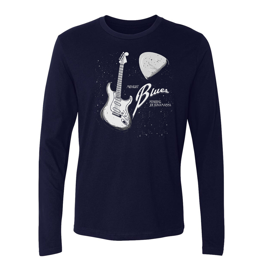Joe Bonamassa Midnight Blues langermet herre svart bomull
