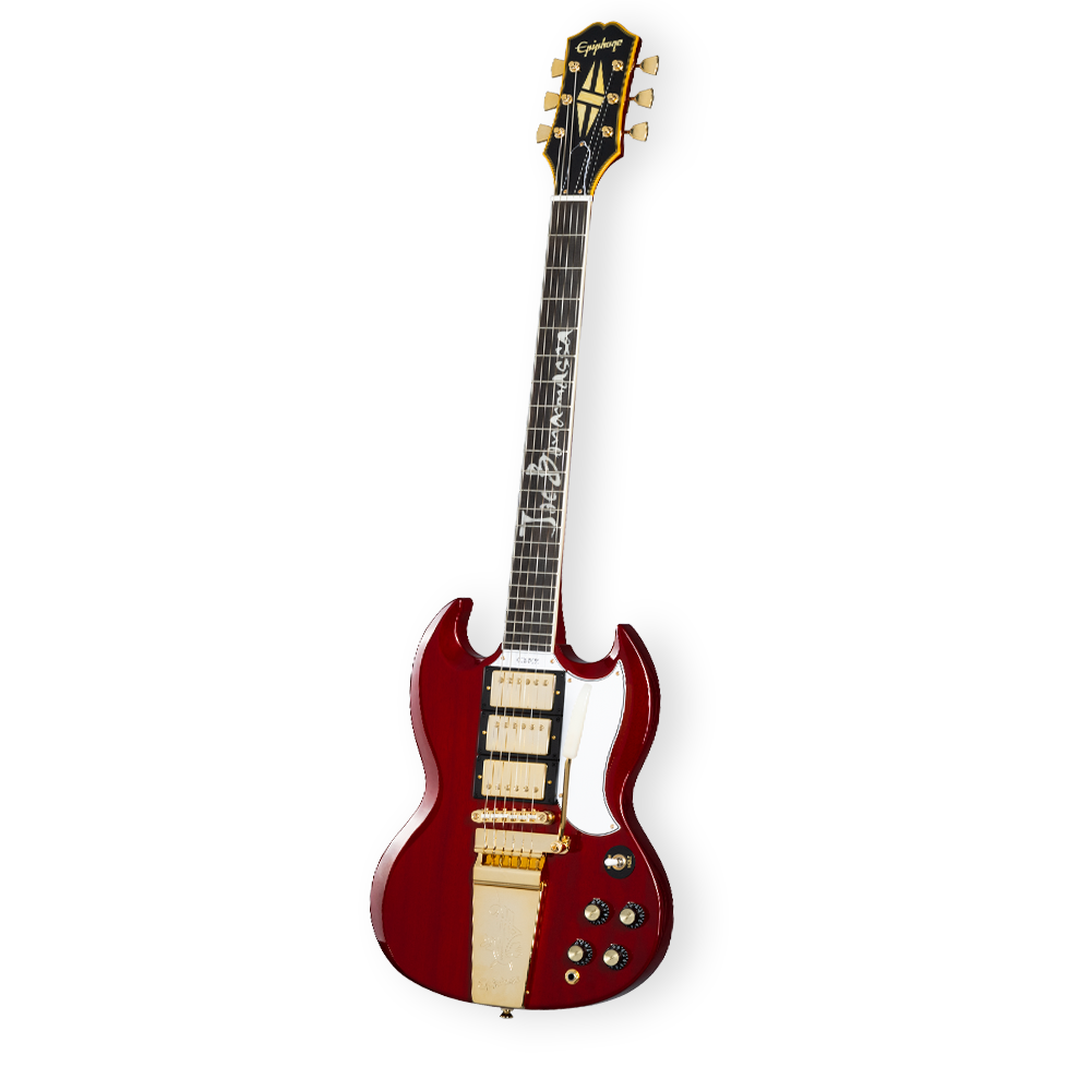 Joe Bonamassa 1963 Epiphone SG Custom gitar limited 300 Dark Wine Red