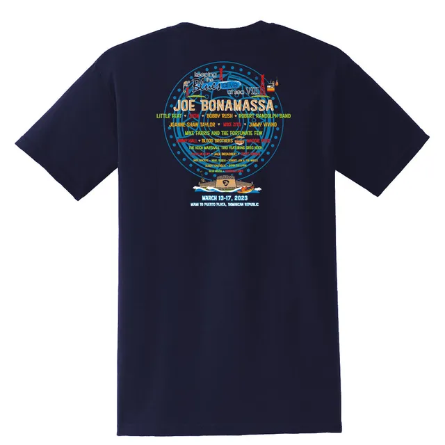 Joe Bonamassa KTBA at Sea VIII t-skjorte navy 2023