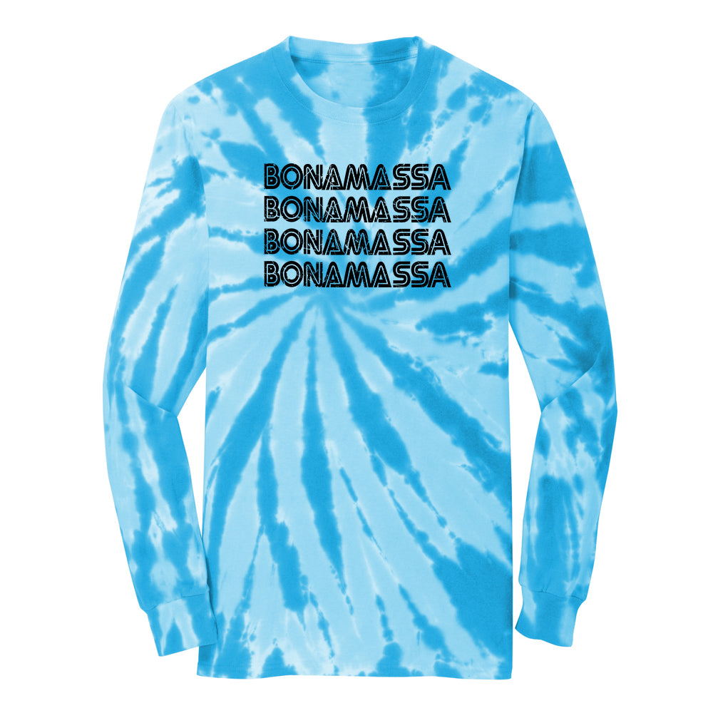 Joe Bonamassa Quadamassa Tie Dye Langermet unisex bomull