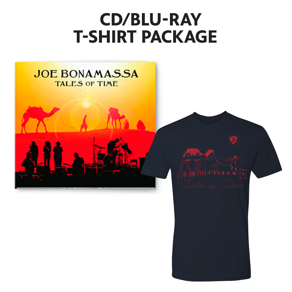 Joe Bonamassa Tales of Time CD/Blu-ray + t-skjorte pakke svart