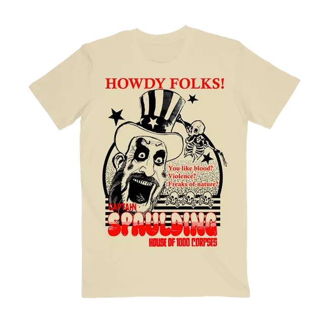 Rob Zombie Howdy Folks t-skjorte natural