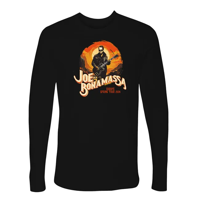 Joe Bonamassa 2024 Europe Spring Tour Serenade langermet t-skjorte svart