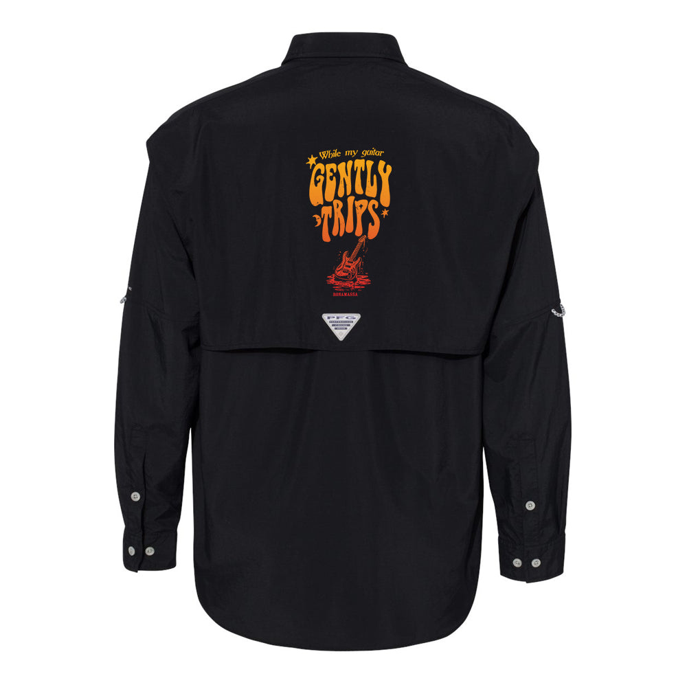 Joe Bonamassa Gently Trips Columbia PFG Bahama II skjorte gull