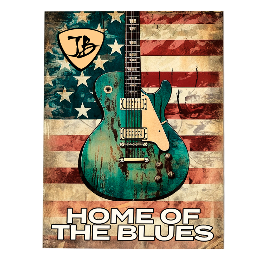 Joe Bonamassa Home of the Blues hageflagg dobbeltsidig