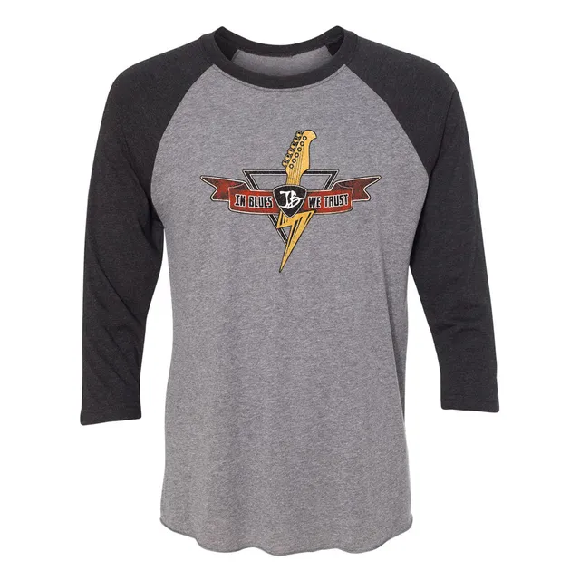 Joe Bonamassa Blues Thunderbolt 3/4 Sleeve t-skjorte Black Heather