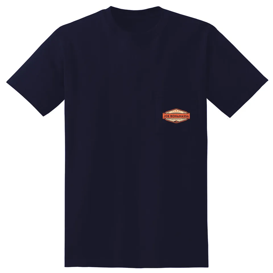 Joe Bonamassa 2023 Red Rocks t-skjorte unisex blå bomull