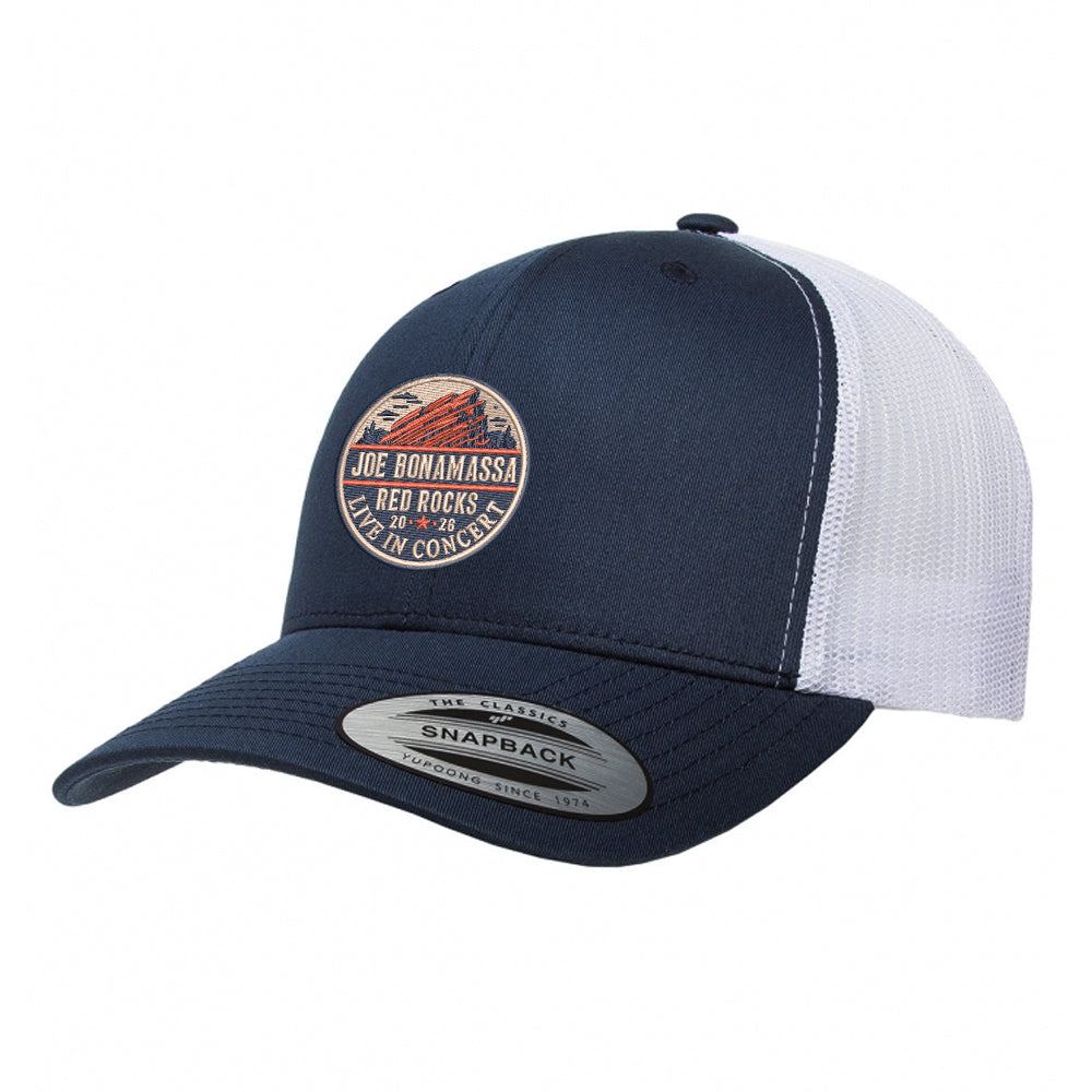 Joe Bonamassa 2026 Red Rocks Retro trucker caps snapback
