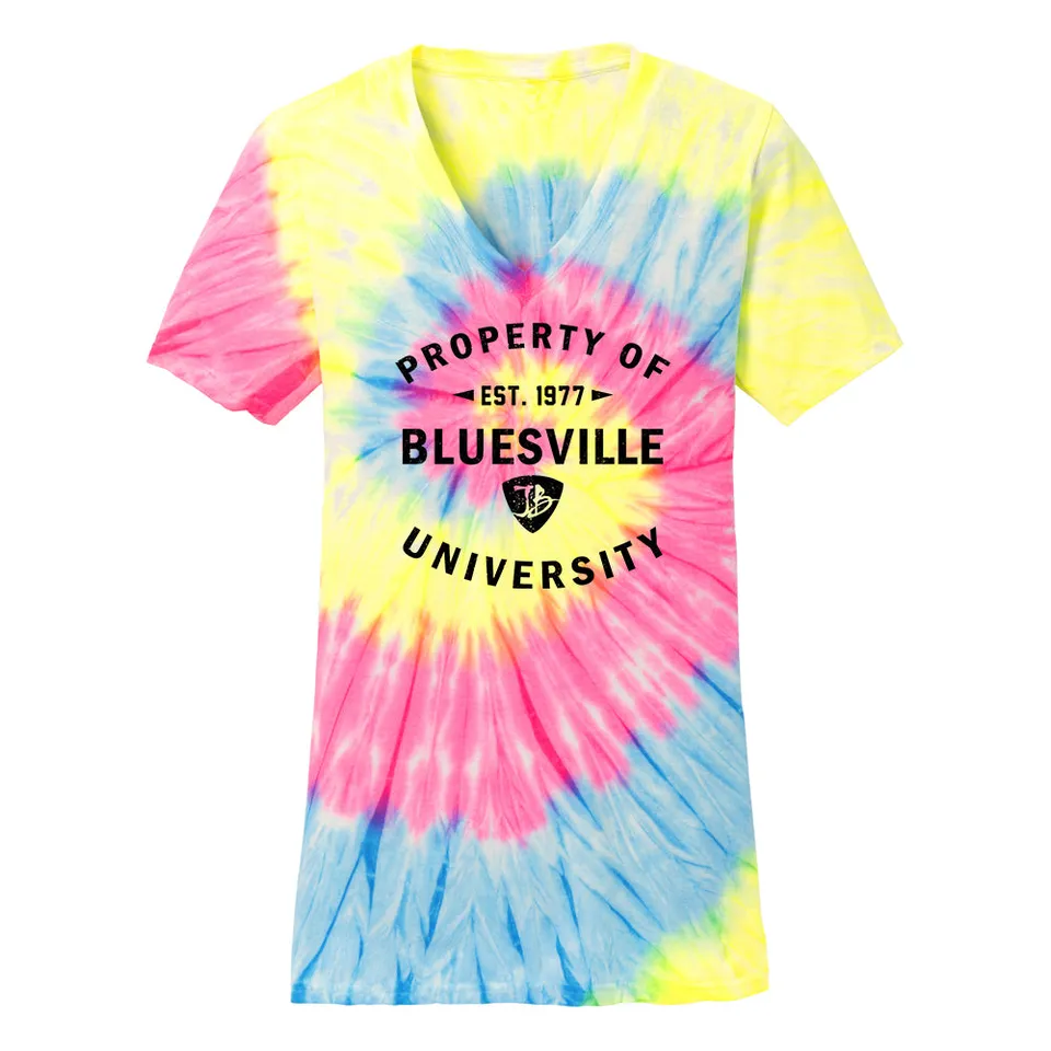 Joe Bonamassa Bluesville University V-neck batikk dame