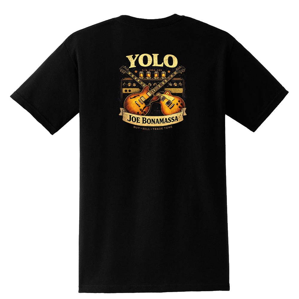 Joe Bonamassa Yolo Blues pocket t-skjorte unisex svart