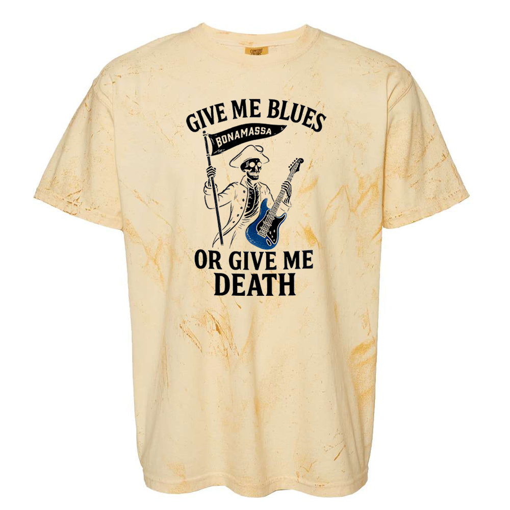 Joe Bonamassa Give Me Blues t-skjorte unisex garment-dyed