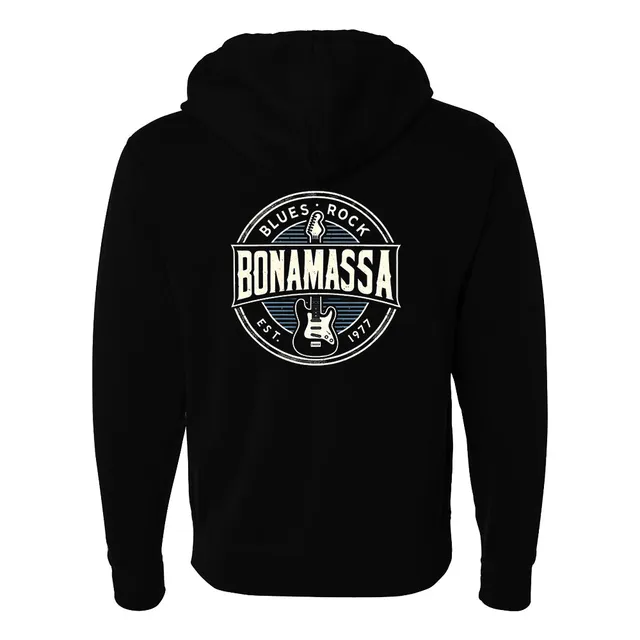 Joe Bonamassa StratoBlues Zip-Up hettegenser unisex svart