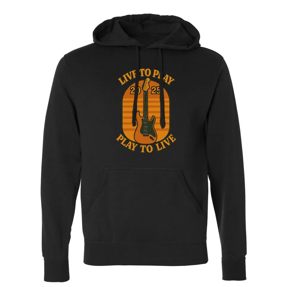 Joe Bonamassa Live To Play Blanche hoodie svart unisex
