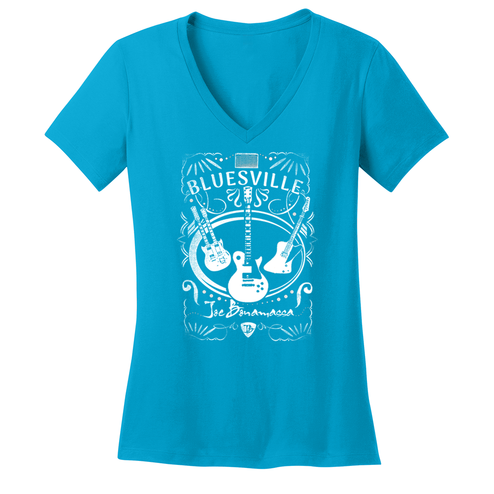 Joe Bonamassa Welcome to Bluesville V-hals dame bomull