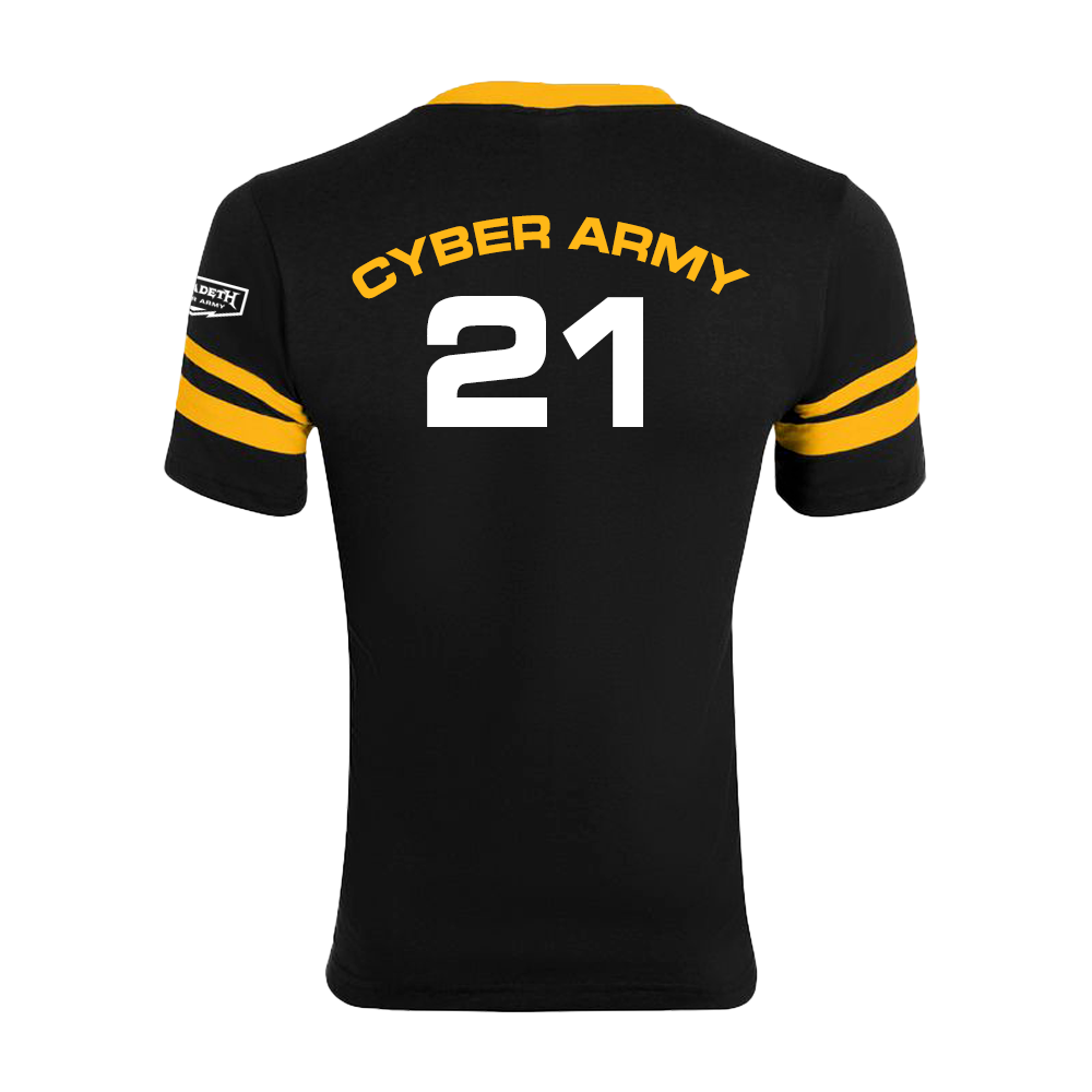 Megadeth Cyber Army 2021 V-hals t-skjorte svart