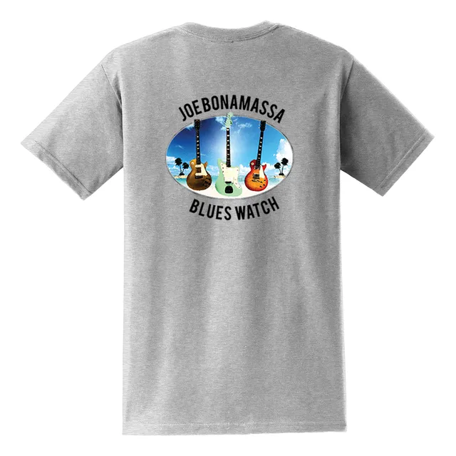 Joe Bonamassa Blues Watch t-skjorte unisex brystlomme bomull
