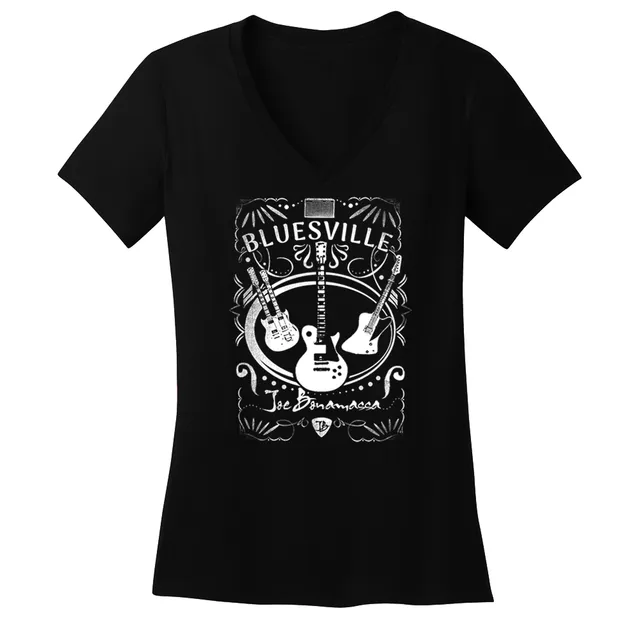 Joe Bonamassa Welcome to Bluesville V-hals dame bomull