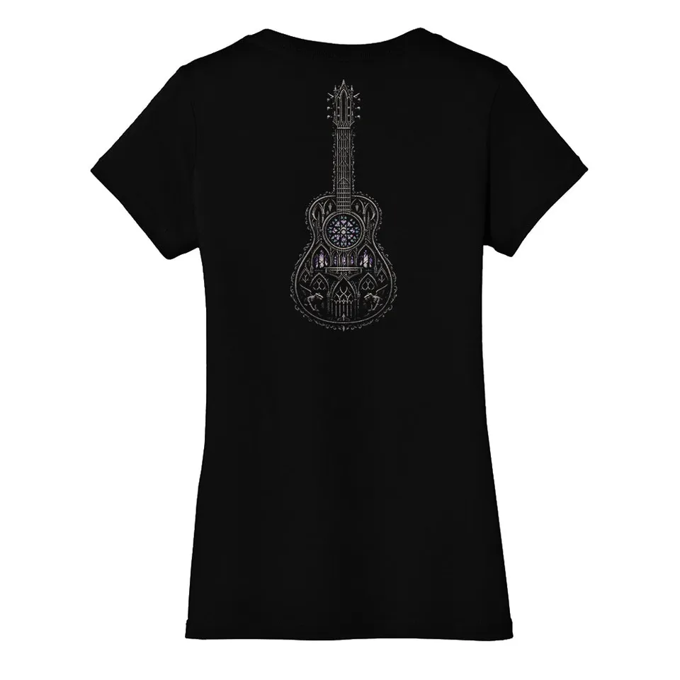 Joe Bonamassa The Sacred Guitar V-neck t-skjorte dame bomull