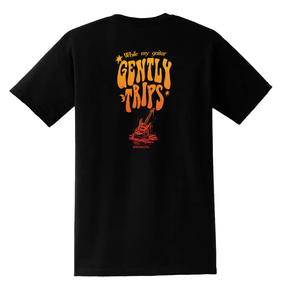 Joe Bonamassa Gently Trips pocket t-skjorte gull/rød